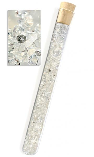Rohdiamant mit Bergkristall -  die praktischen quintESSENCE-MINI-Edelsteinstäbe